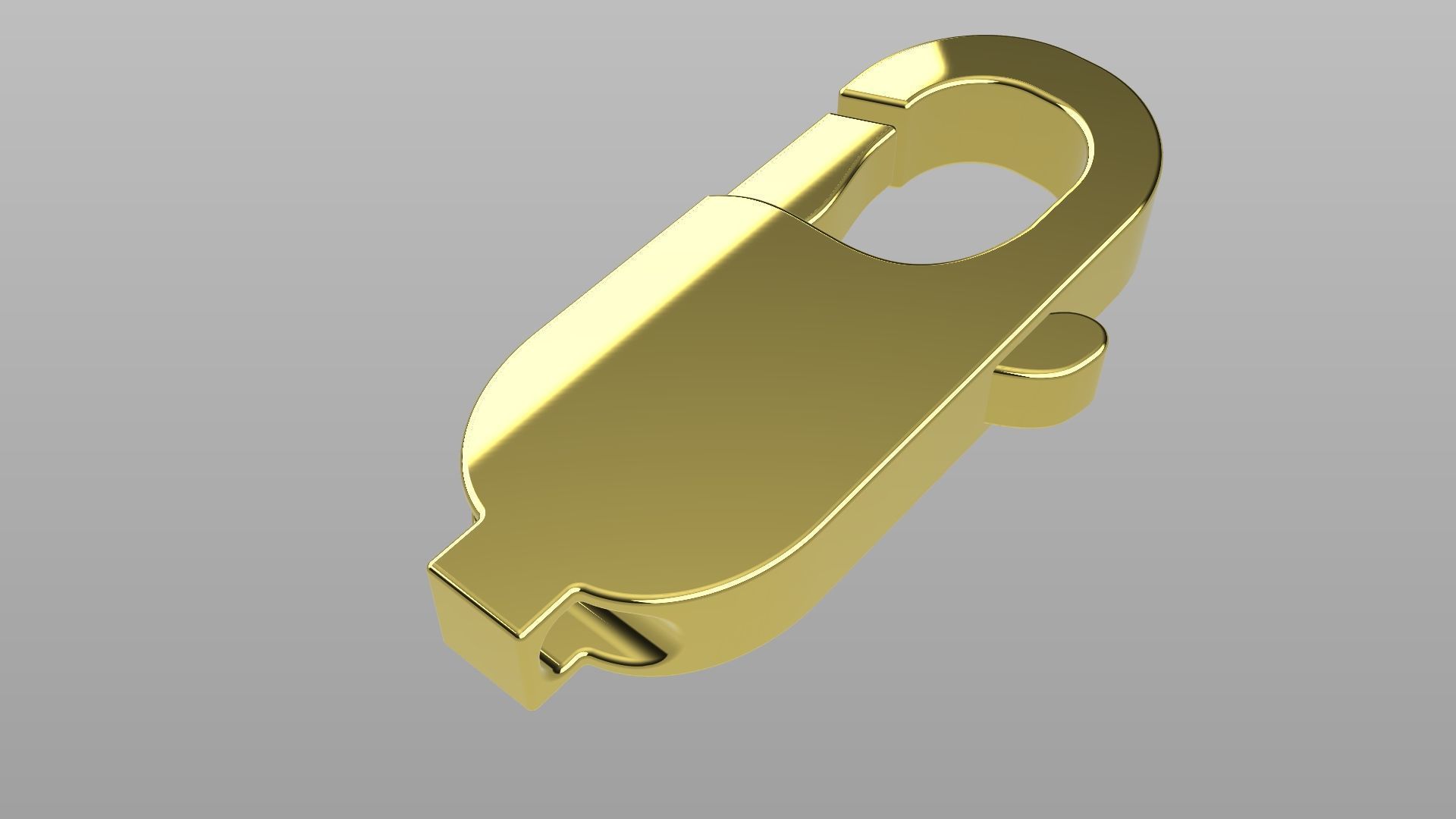 Lobster Clasp  3D Model 3D print model_3