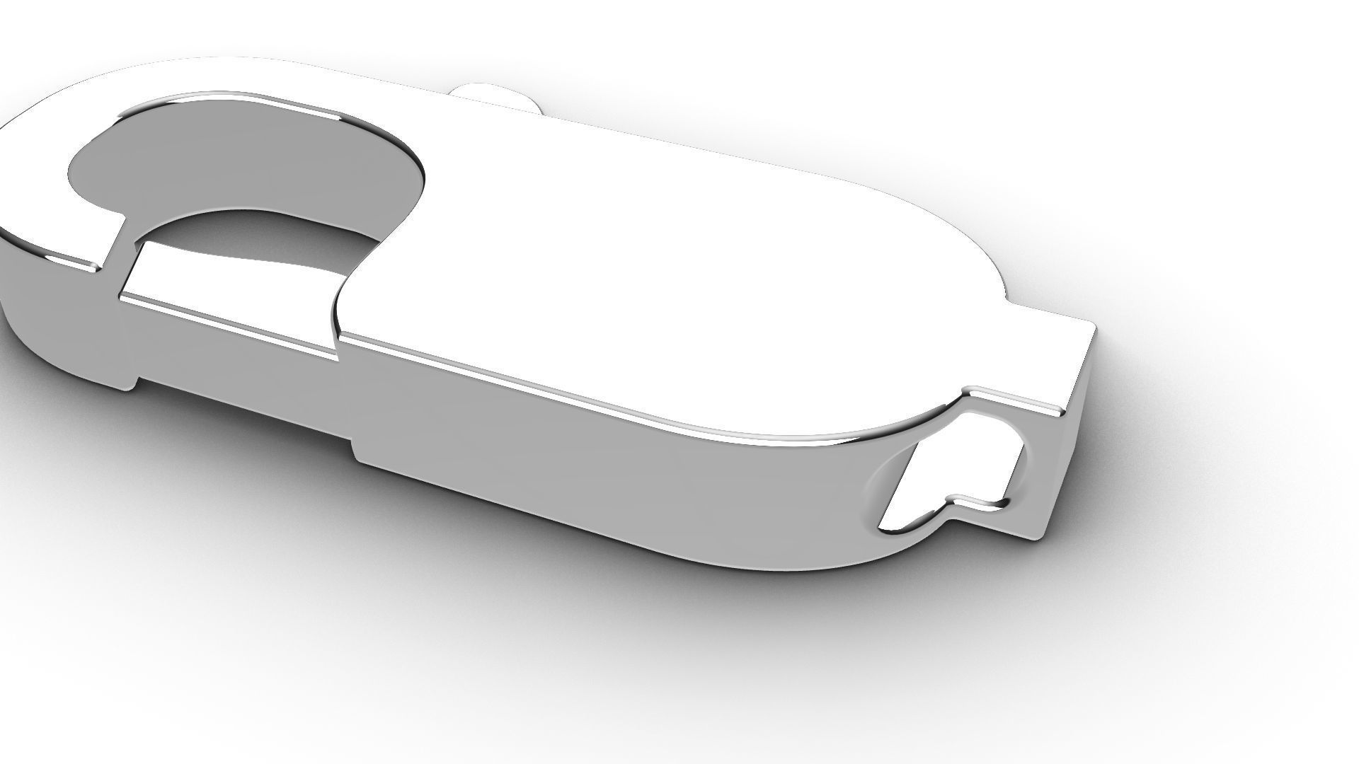 Lobster Clasp  3D Model 3D print model_8