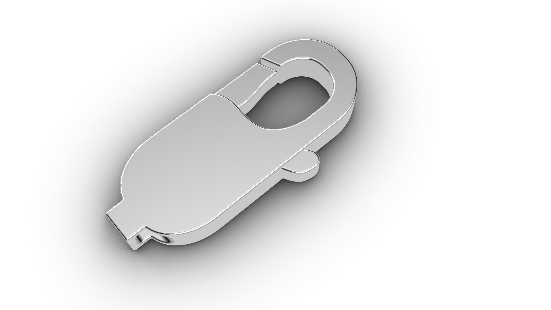 Lobster Clasp  3D Model 3D print model_7