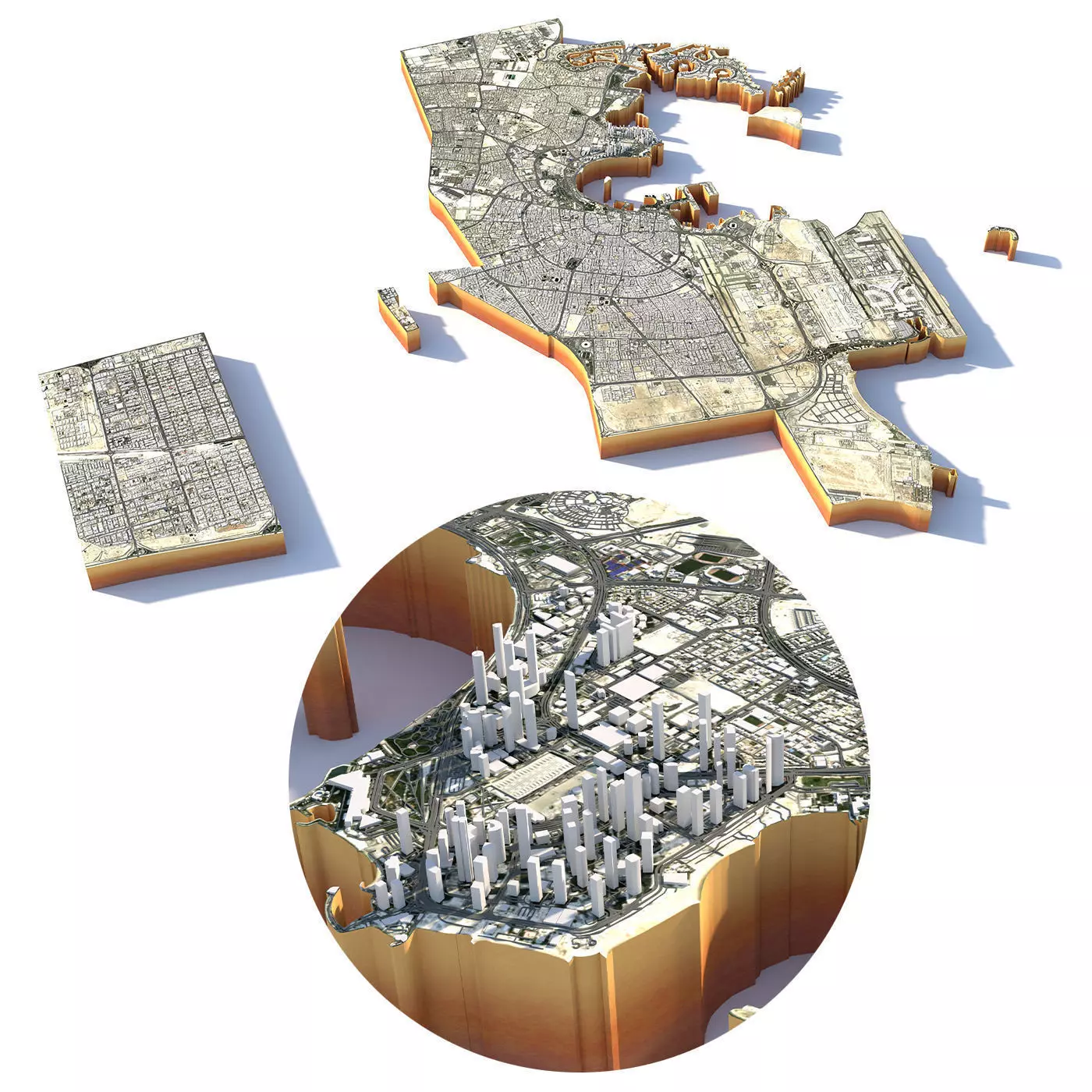 Doha City in Qatar 3D model