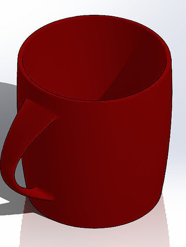 the cup 3D print model