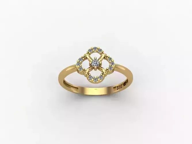 gold ring pint jewelry model 3d stl 