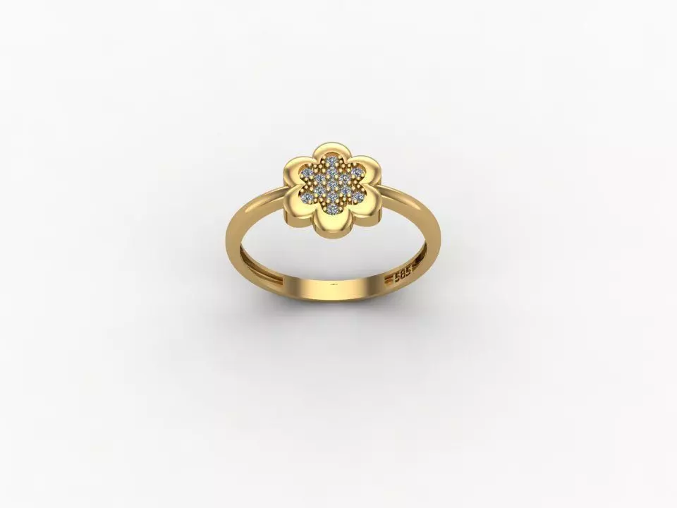 gold ring pint jewelry model 3d stl 3D print model_0