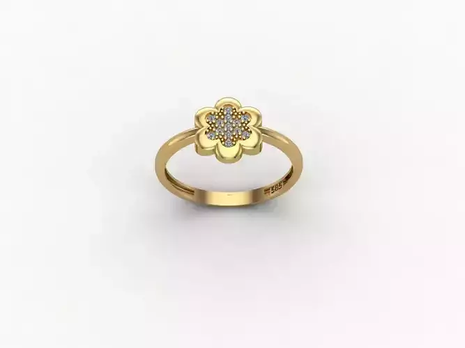 gold ring pint jewelry model 3d stl 3D print model