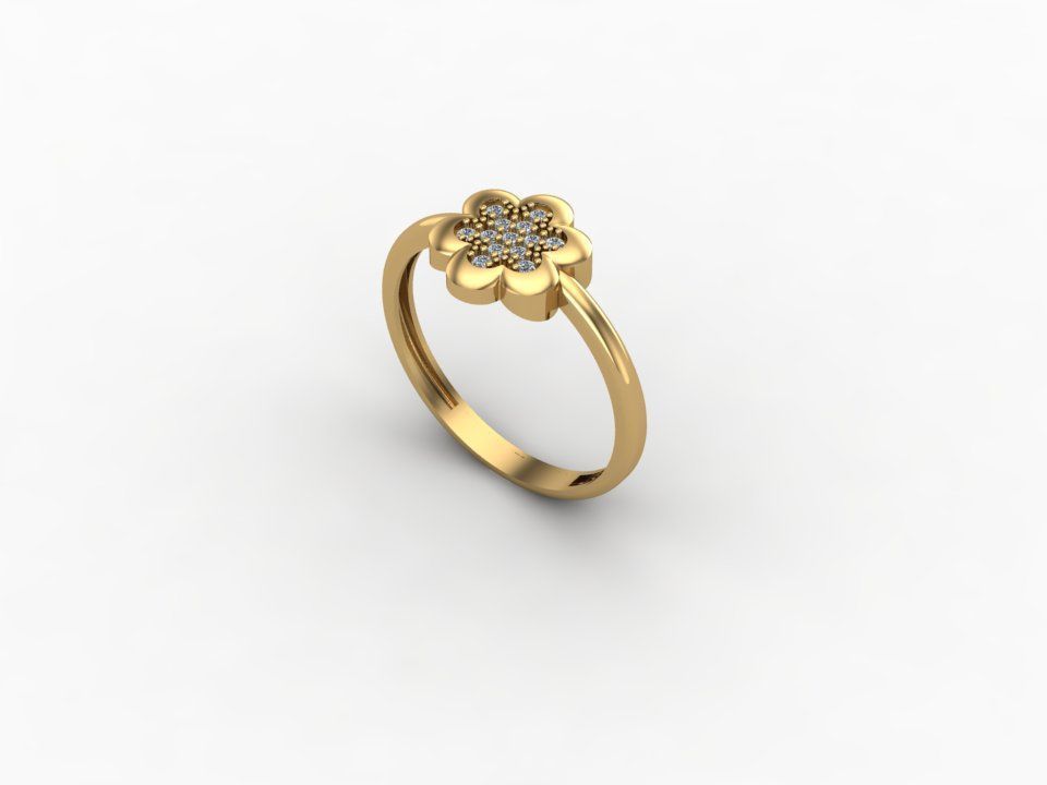 gold ring pint jewelry model 3d stl 3D print model_1