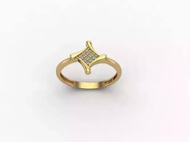 gold ring pint jewelry model 3d stl