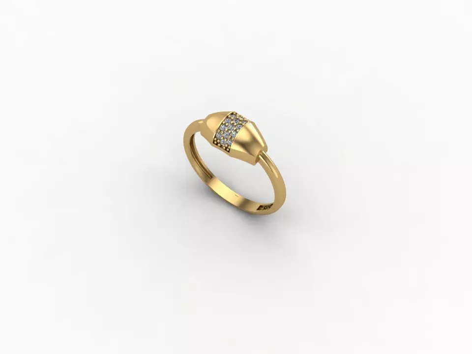 gold ring pint jewelry model 3d stl 3D print model