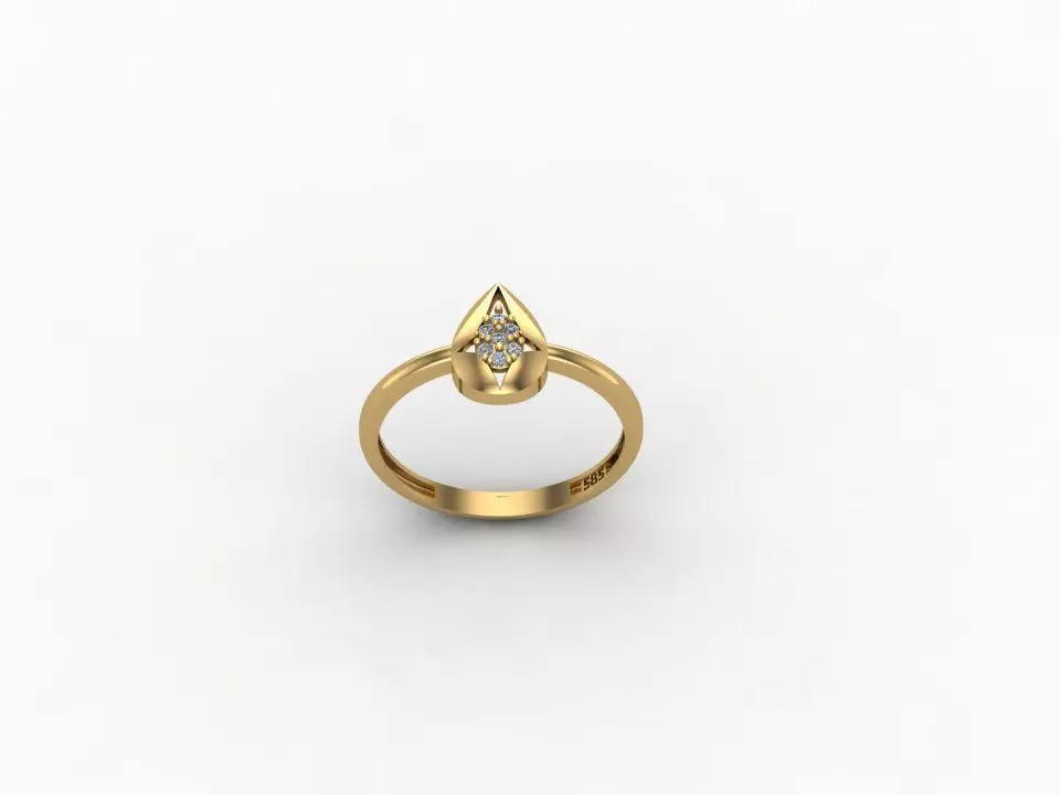 gold ring pint jewelry model 3d stl 3D print model_0