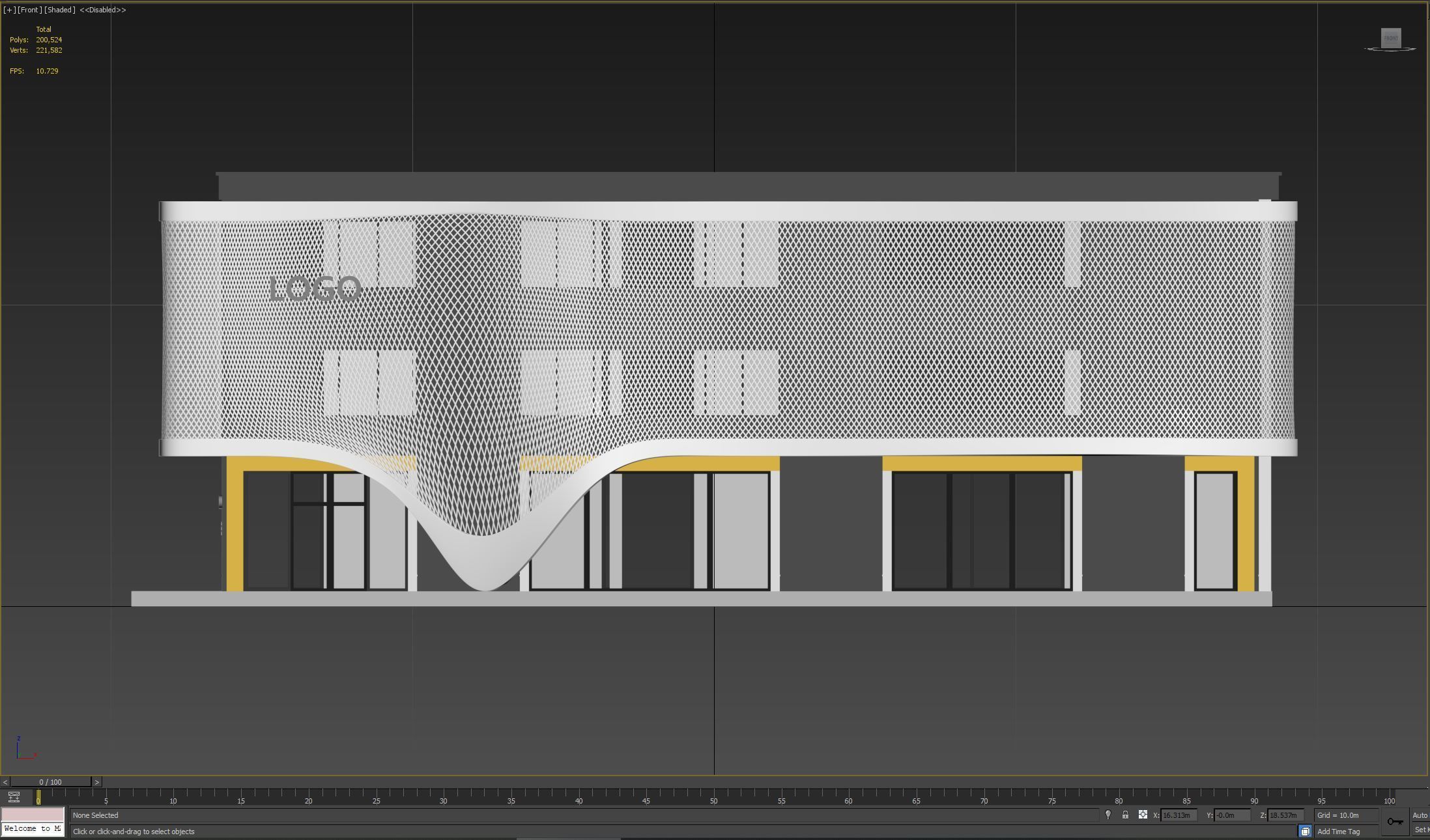 Modern Commercial Building No4 3D model_15