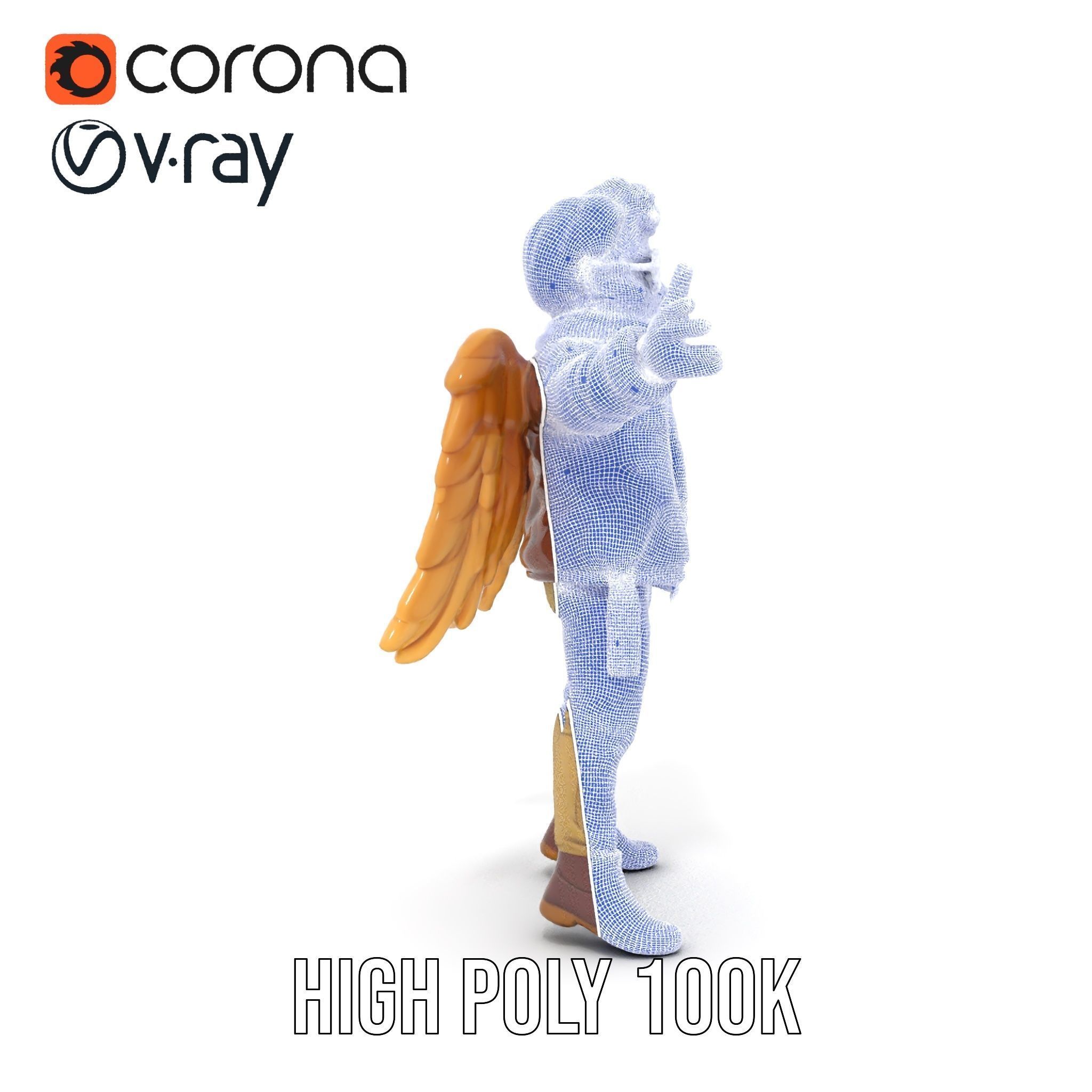 Adventurous Aviator Boy Rigged and Animated D Model Low-poly 3D model_36