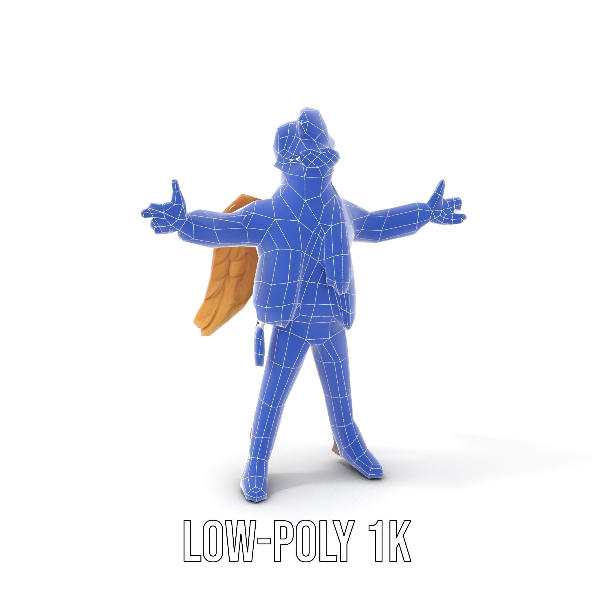 Adventurous Aviator Boy Rigged and Animated D Model Low-poly 3D model_8