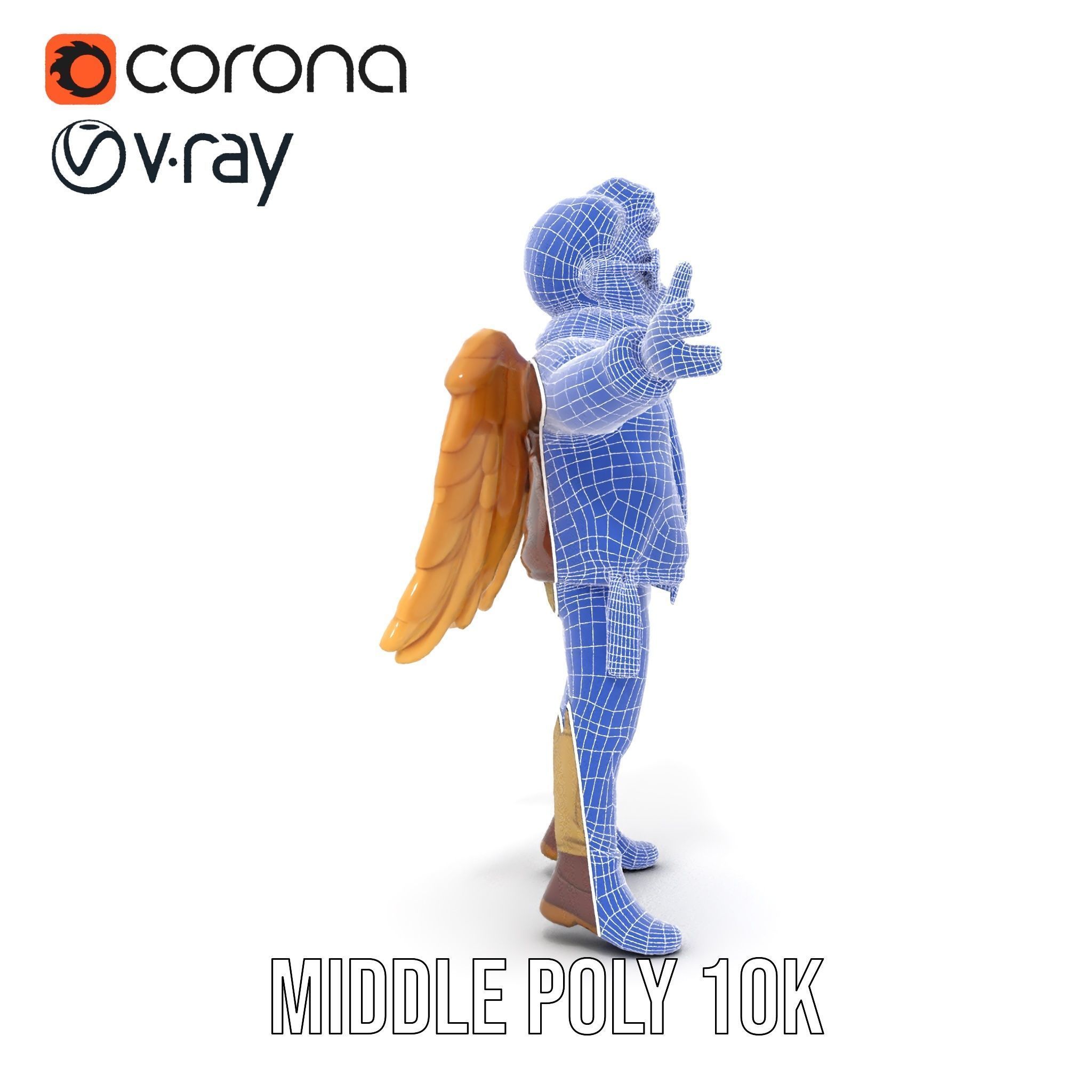 Adventurous Aviator Boy Rigged and Animated D Model Low-poly 3D model_24