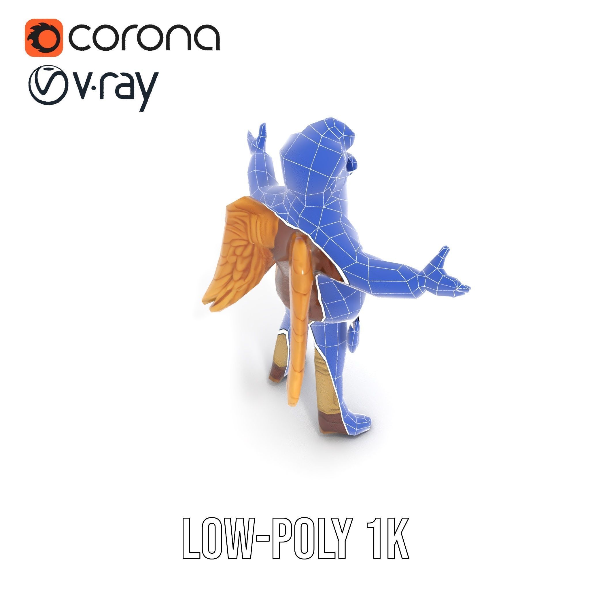 Adventurous Aviator Boy Rigged and Animated D Model Low-poly 3D model_22