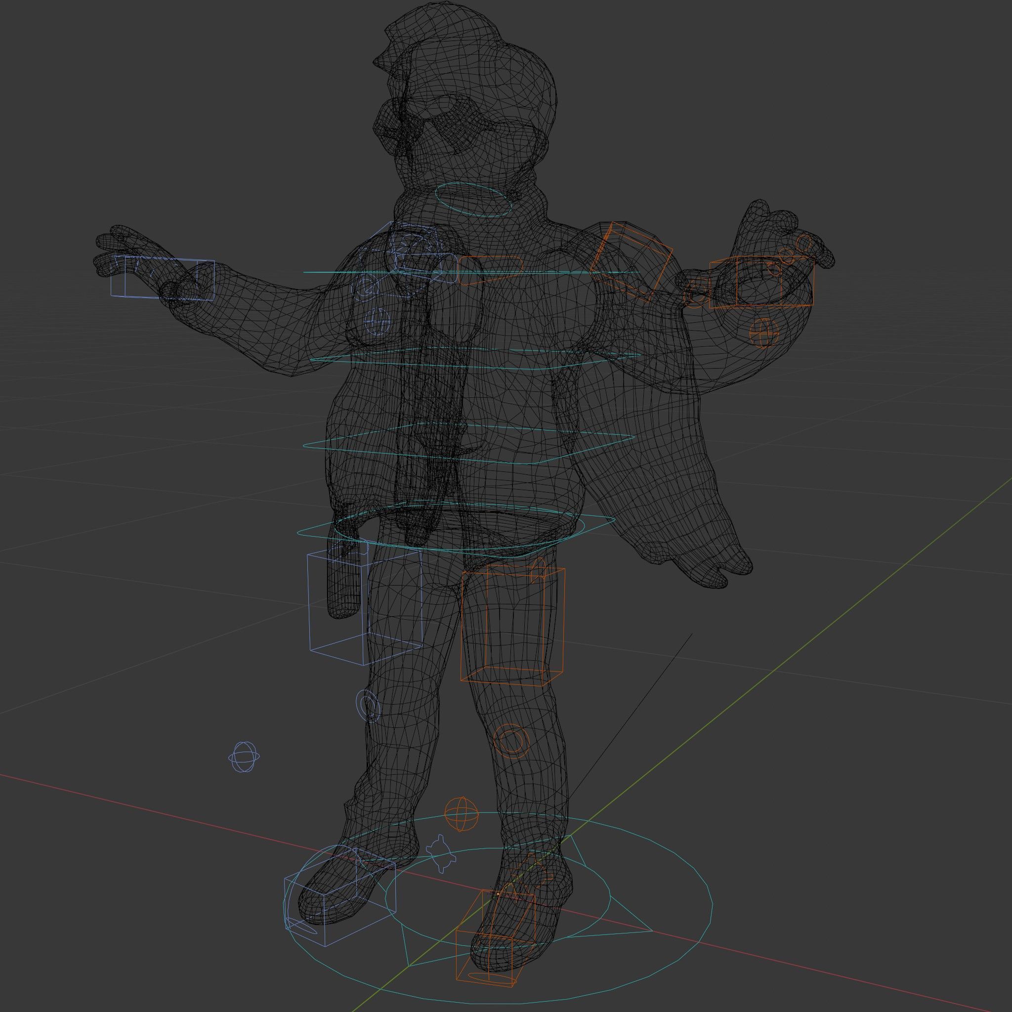 Adventurous Aviator Boy Rigged and Animated D Model Low-poly 3D model_5