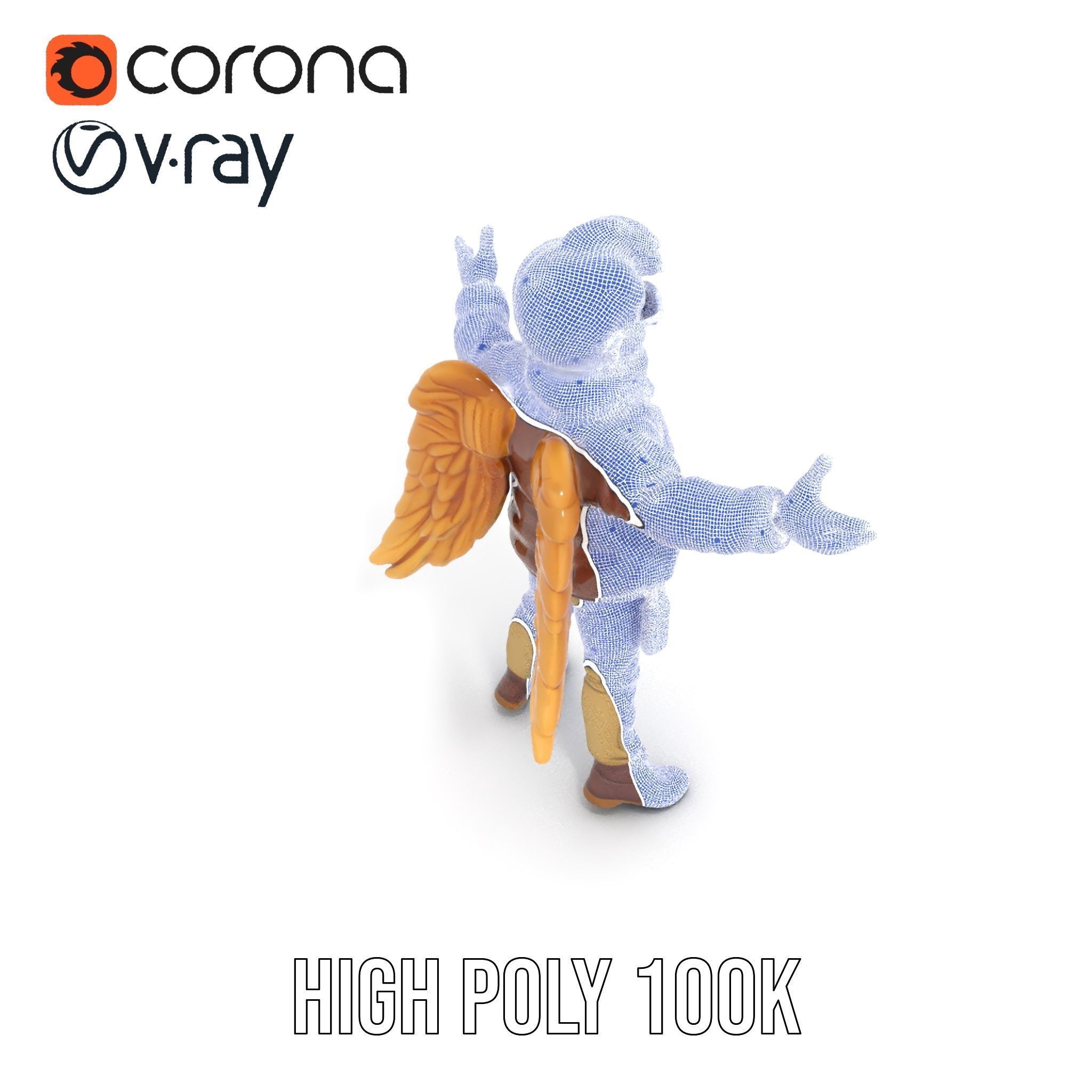 Adventurous Aviator Boy Rigged and Animated D Model Low-poly 3D model_33