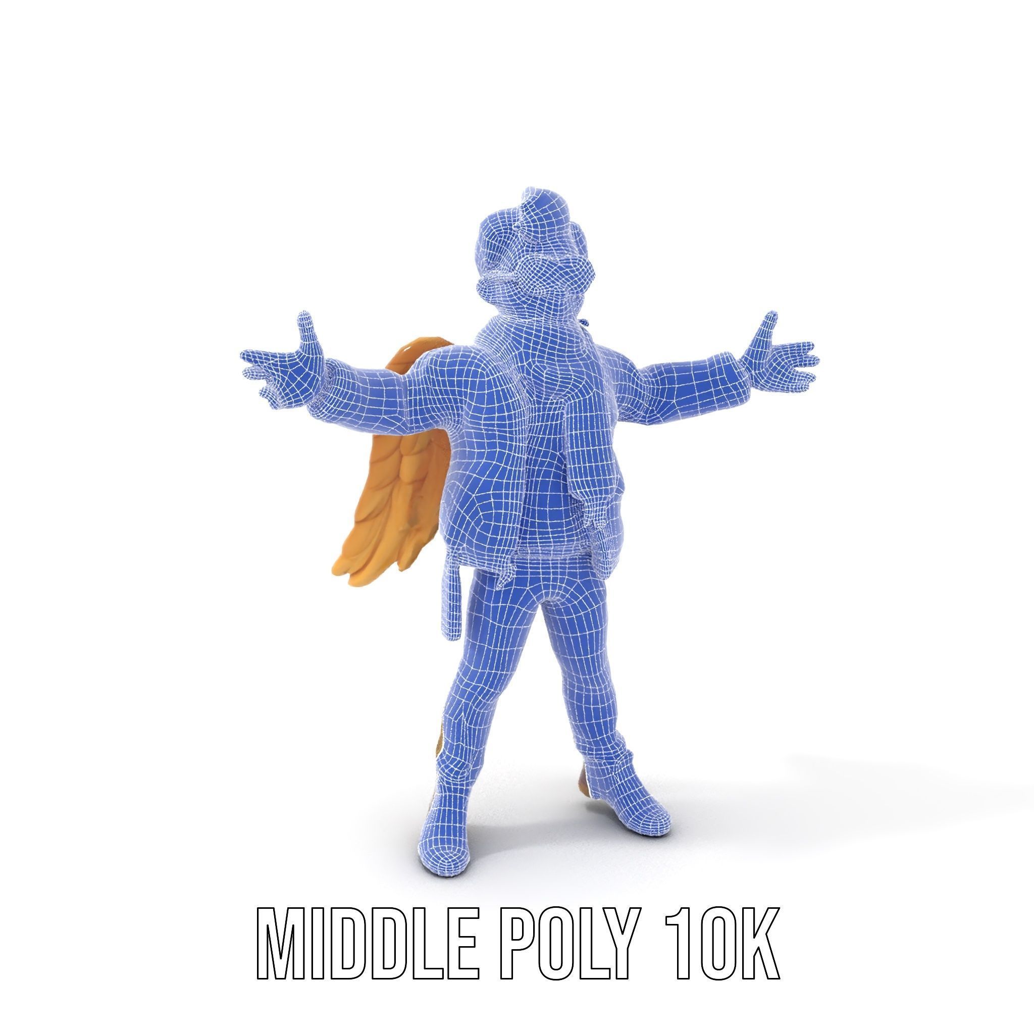 Adventurous Aviator Boy Rigged and Animated D Model Low-poly 3D model_27