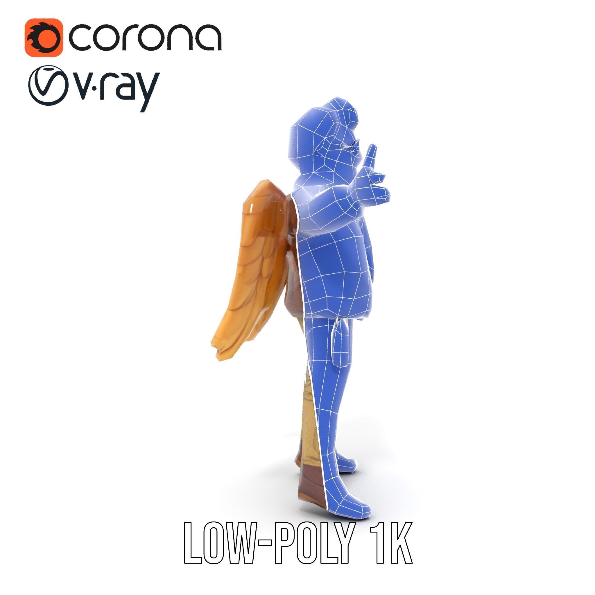 Adventurous Aviator Boy Rigged and Animated D Model Low-poly 3D model_13