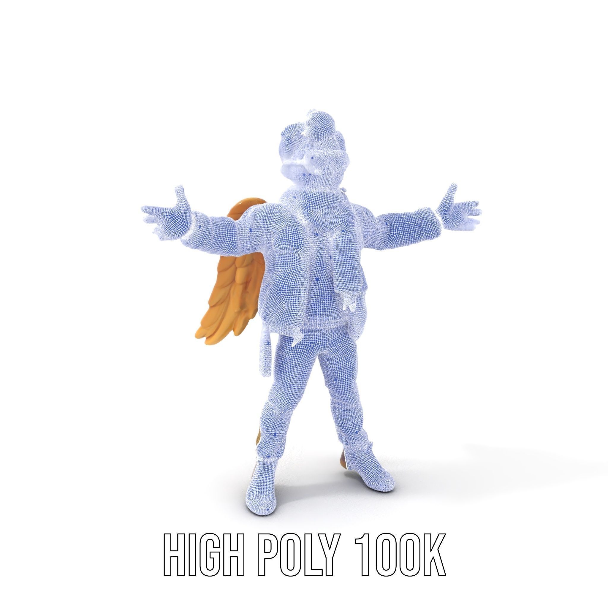 Adventurous Aviator Boy Rigged and Animated D Model Low-poly 3D model_4