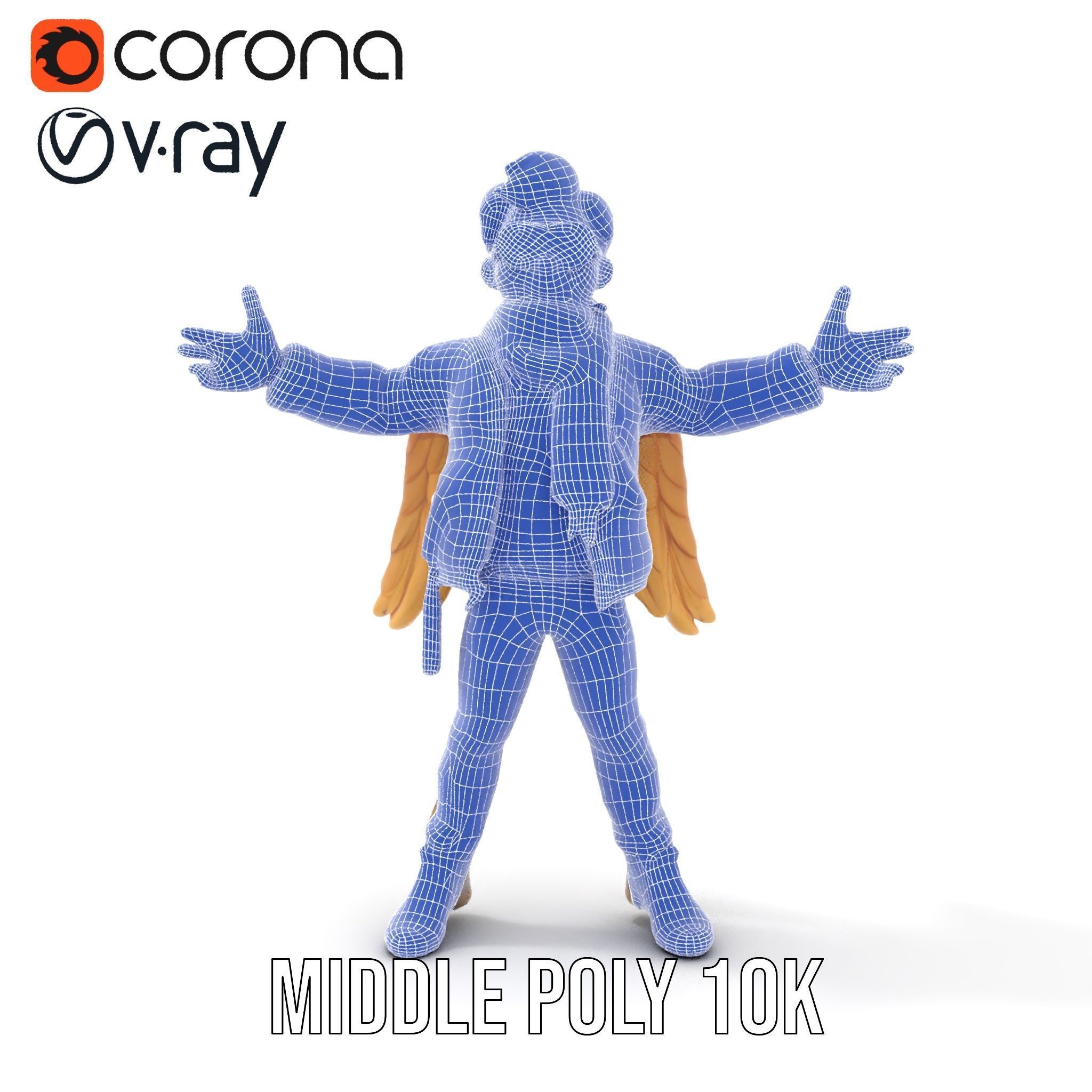 Adventurous Aviator Boy Rigged and Animated D Model Low-poly 3D model_34