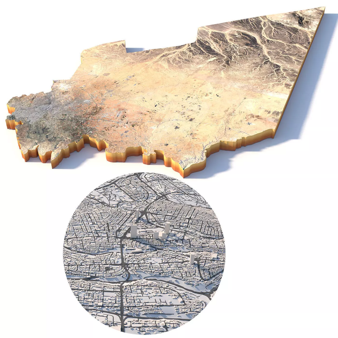 Amman Capital Jorden 3D model_0