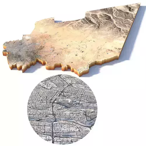 Amman Capital Jorden 3D model