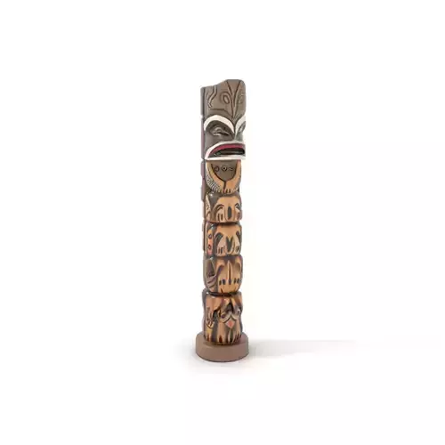 Traditional Totem Pole Decorative Model Pack