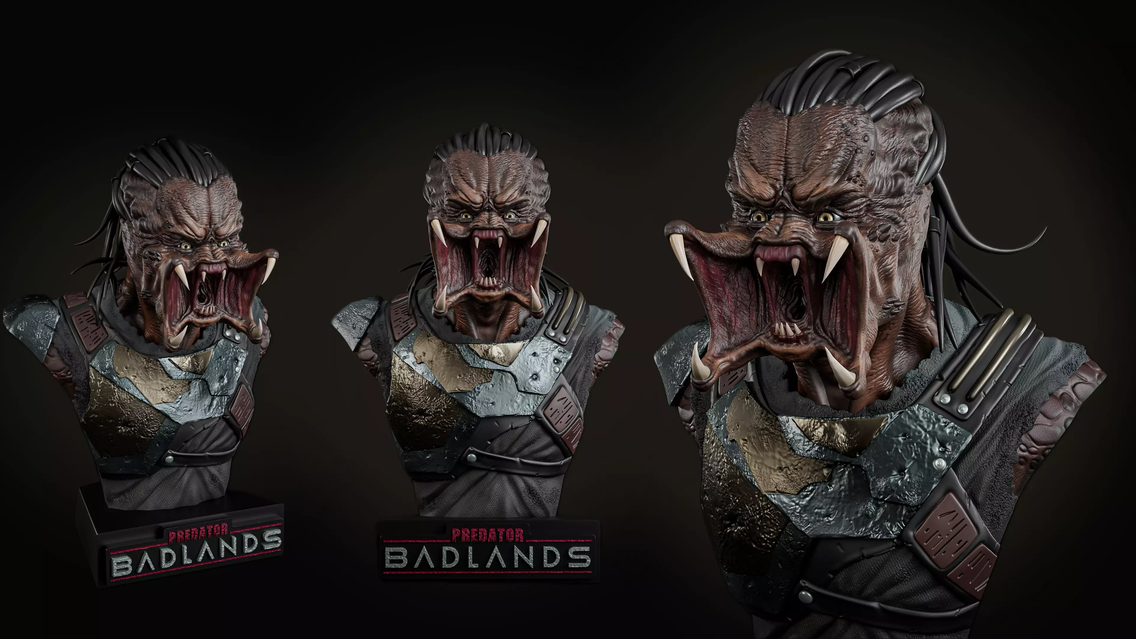 Predator Badlands  Bust Model for Collectibles and Printing 3D model_0