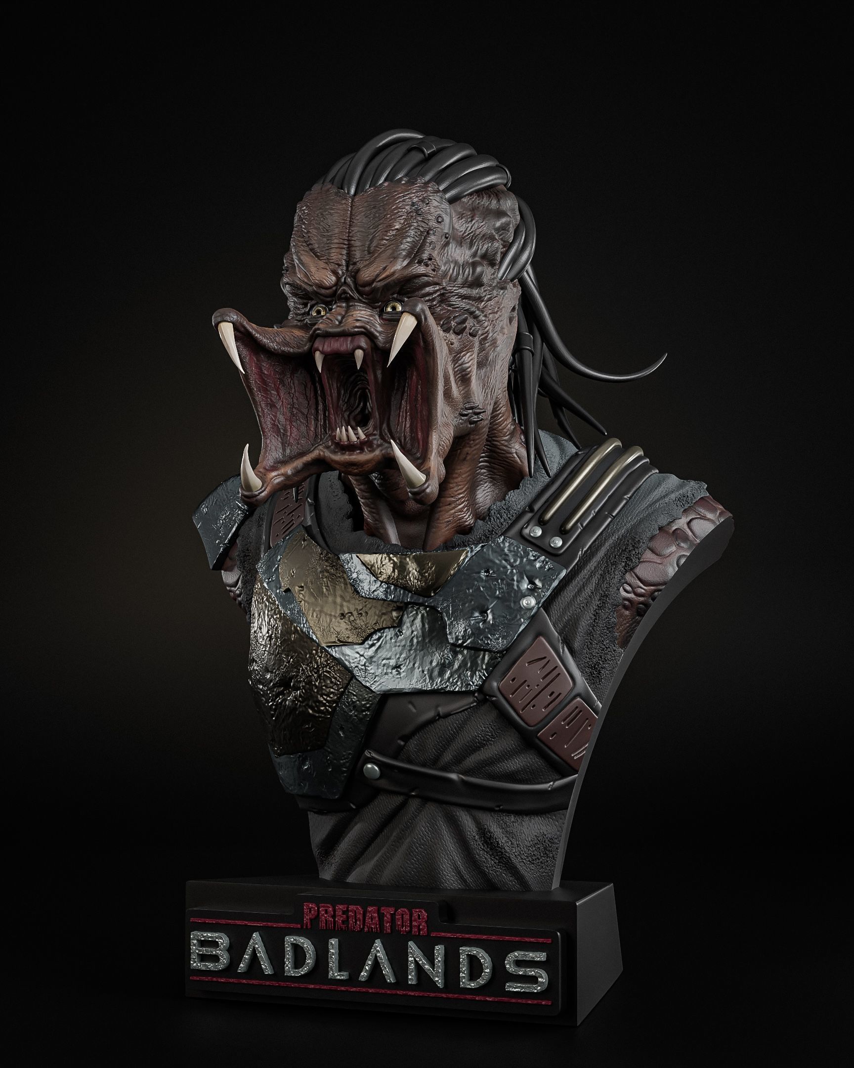 Predator Badlands  Bust Model for Collectibles and Printing 3D model_5