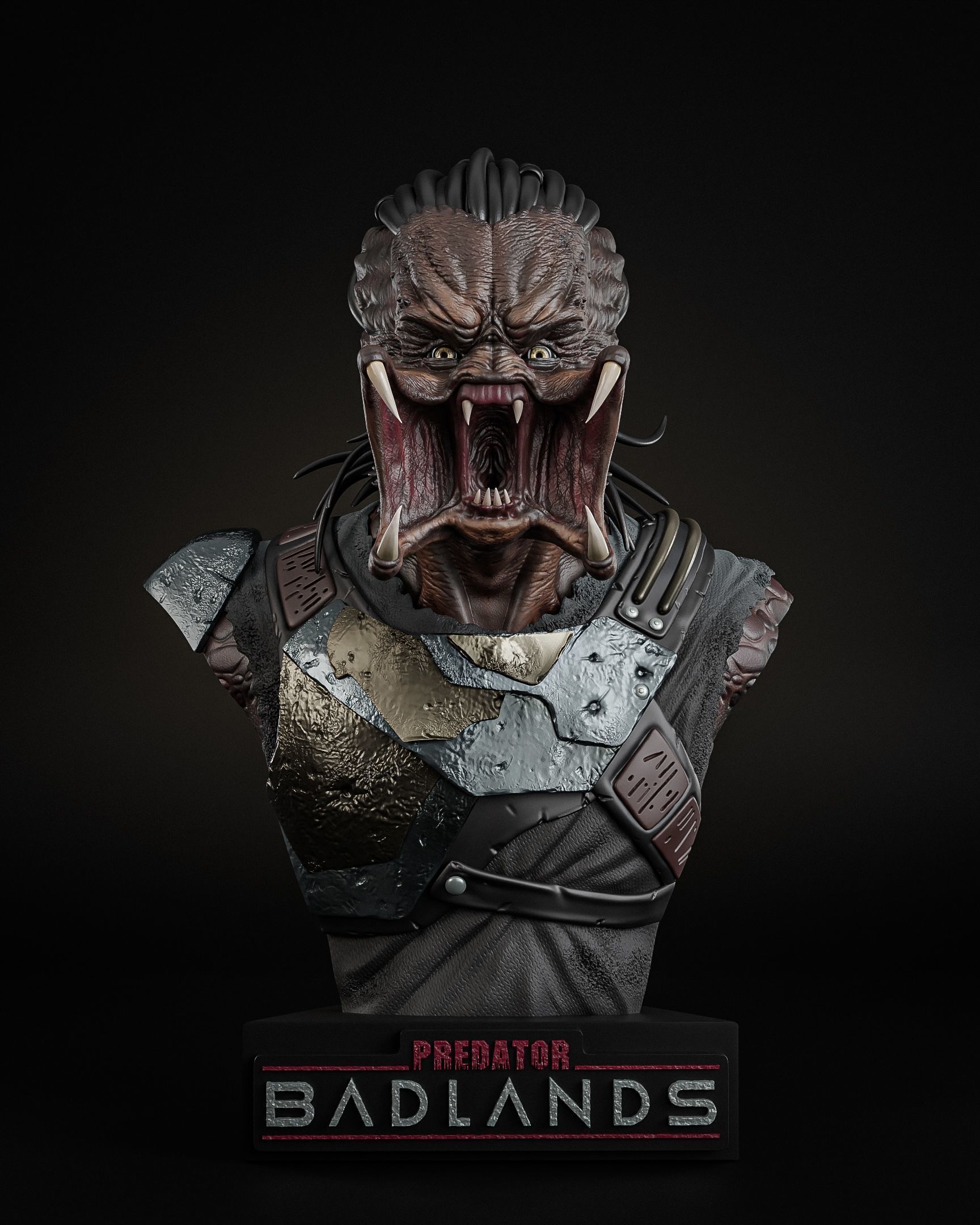 Predator Badlands  Bust Model for Collectibles and Printing 3D model_4