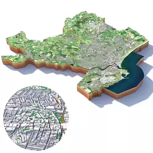 Aberdeen terrain city