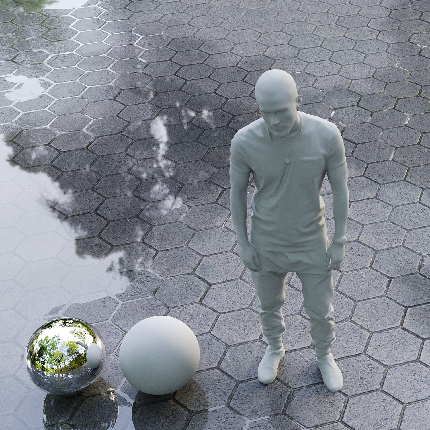 Paving slabs 01 Editable 3D model_3