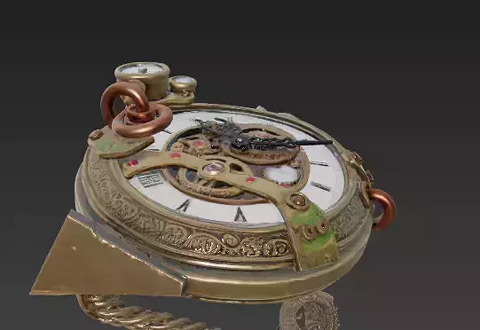 Antique Steampunk Pocket Watch - Clockwork with Exposed Gears