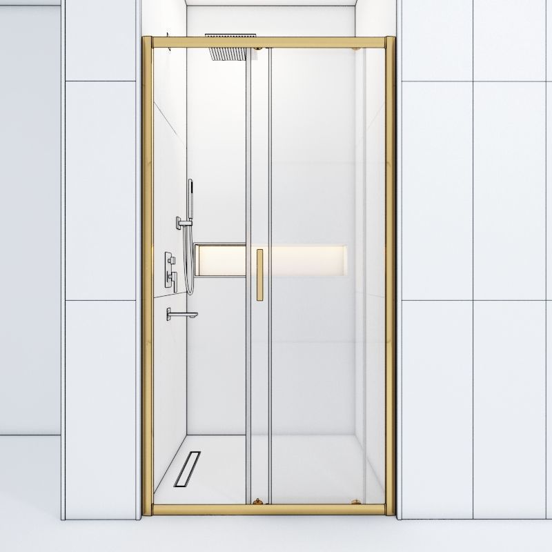 Shower Cabin 2 Low-poly 3D model_6