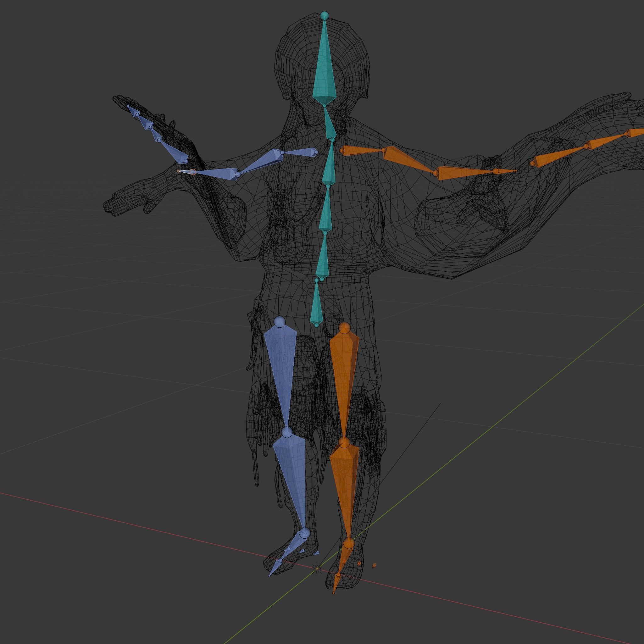 Elder Rigged and Animated Native American Character Model Low-poly 3D model_6