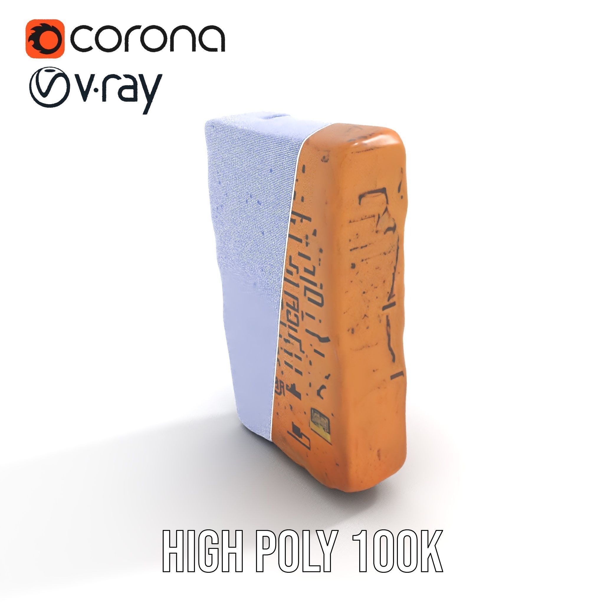 Ancient Clay Tablet Model Pack with Engravings Low-poly 3D model_34