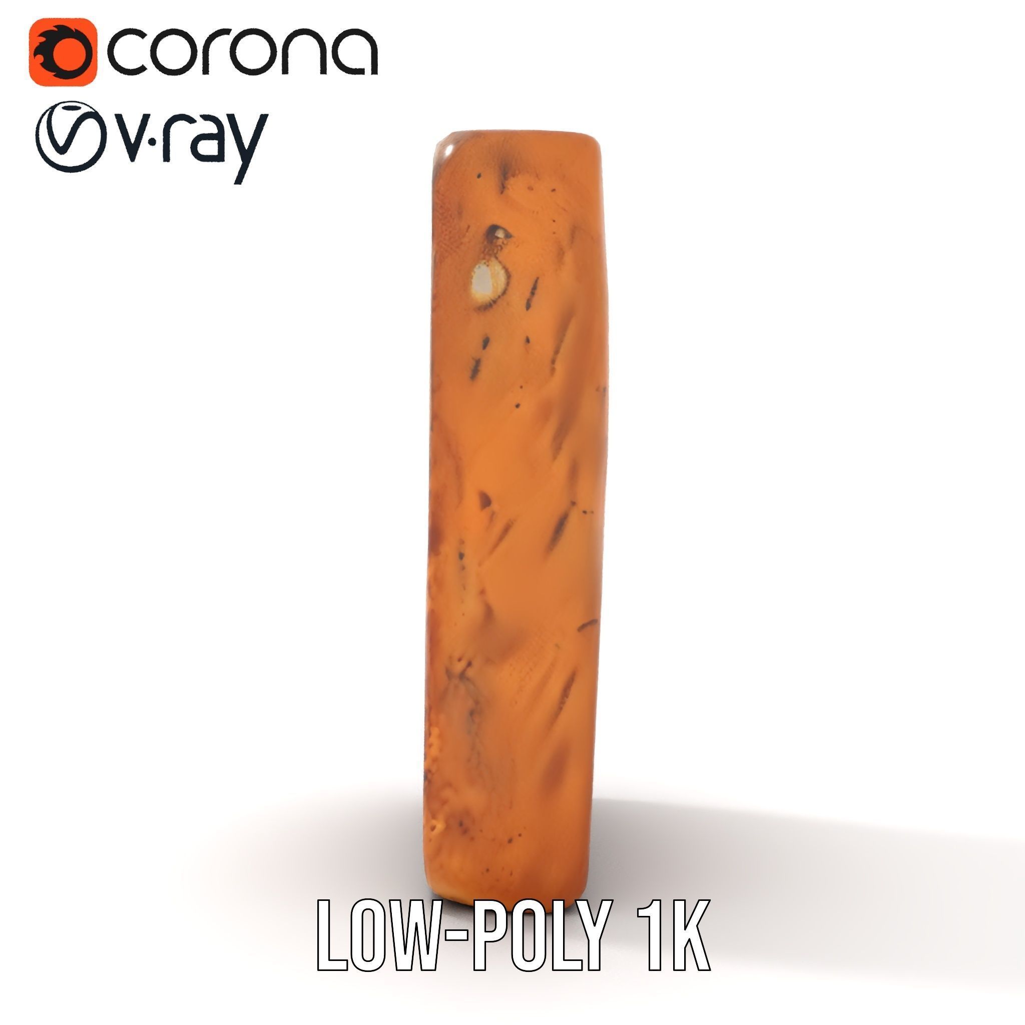 Ancient Clay Tablet Model Pack with Engravings Low-poly 3D model_11