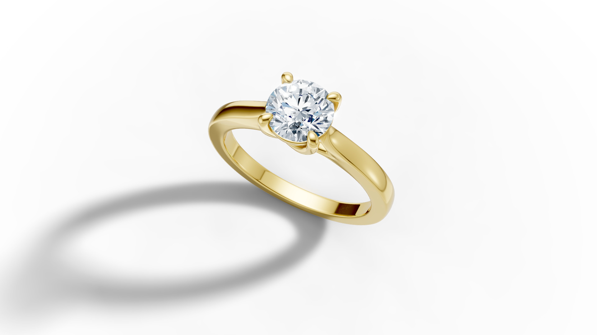 1ct Trellis Engagement  Ring and Solitaire Ring with Pave  3D Model Collection_34