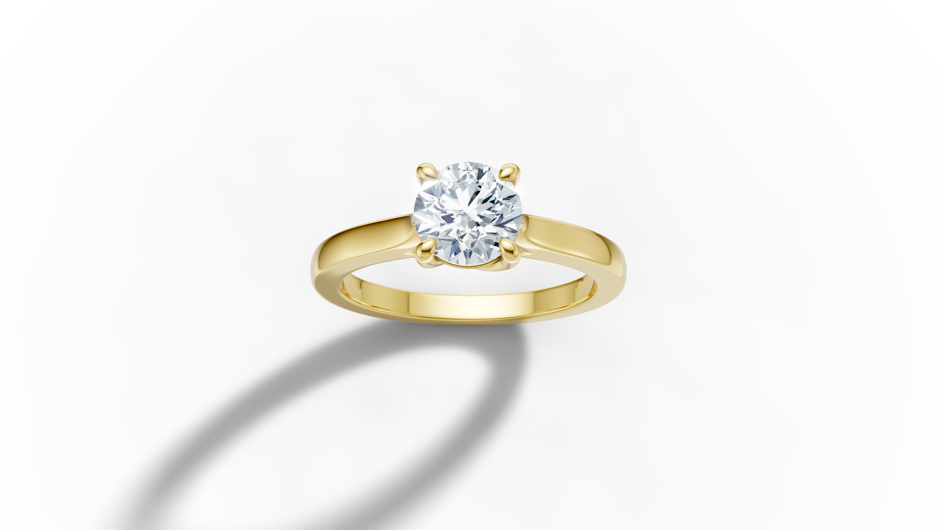 1ct Trellis Engagement  Ring and Solitaire Ring with Pave  3D Model Collection_22