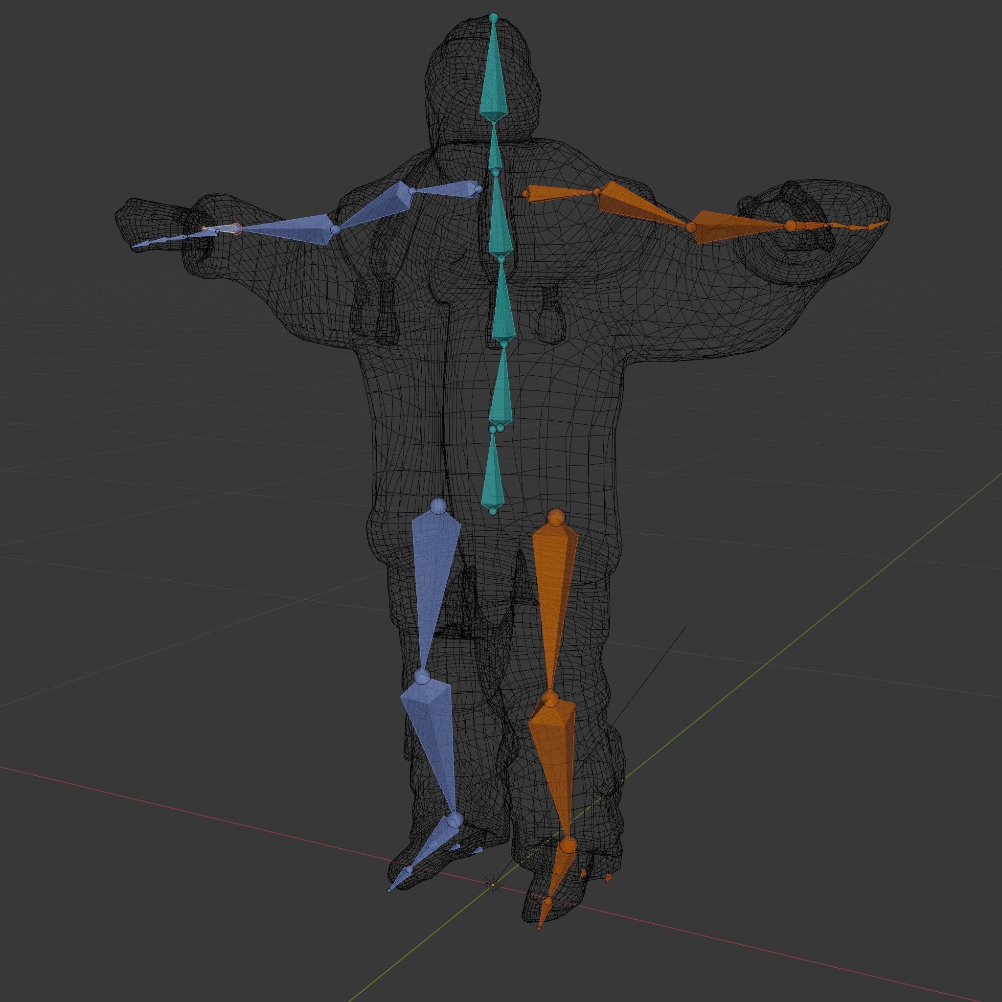 Traditional FurClad Elder Character Rigged and Animated Low-poly 3D model_5