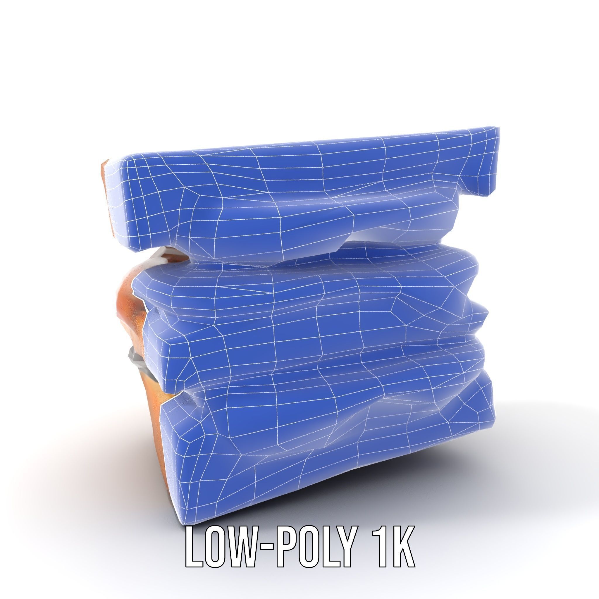 Peanut Butter Jelly Sandwich D Model Pack Low-poly 3D model_21