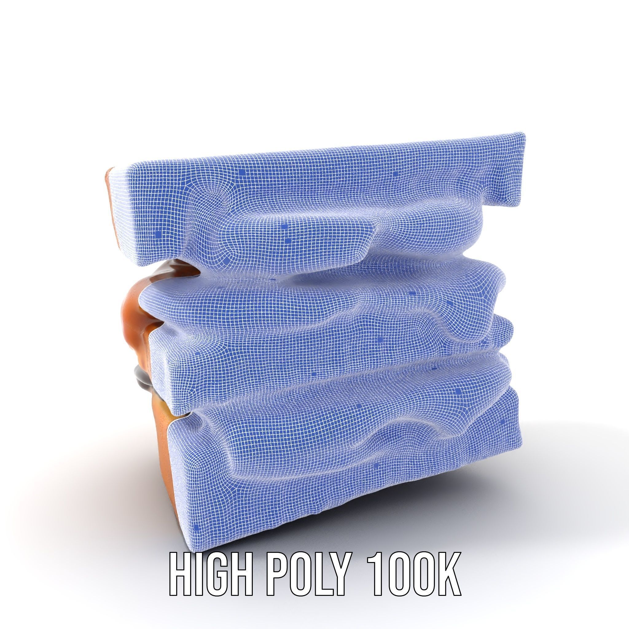 Peanut Butter Jelly Sandwich D Model Pack Low-poly 3D model_4