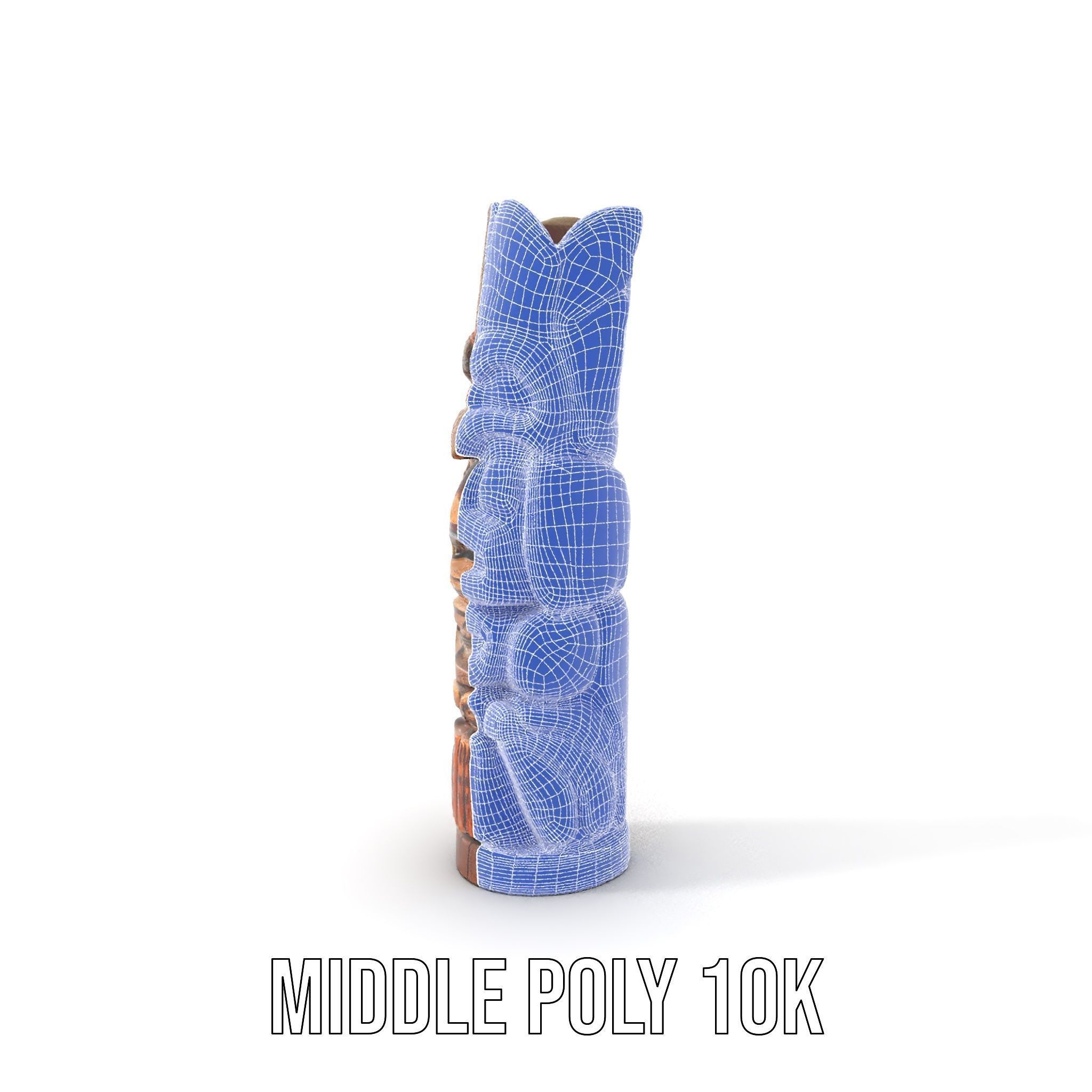 Carved Wood Totem Model Pack Low-poly 3D model_27