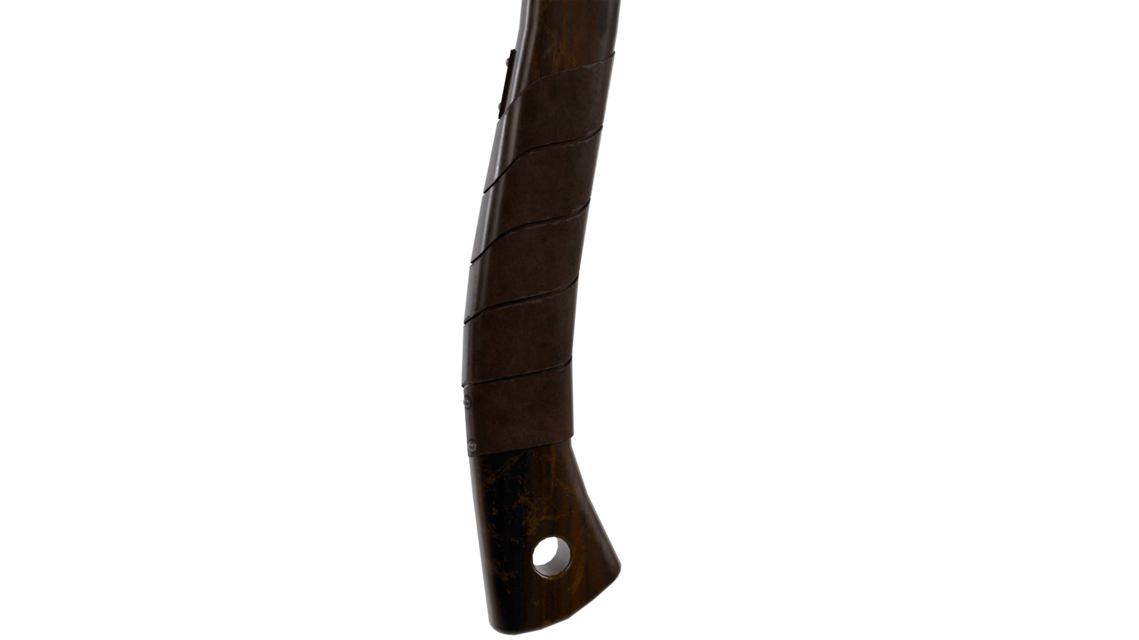 Medieval Metal Axe 4K PBR Low-poly 3D model_2