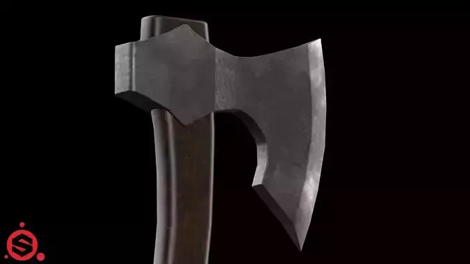 Medieval Metal Axe 4K PBR