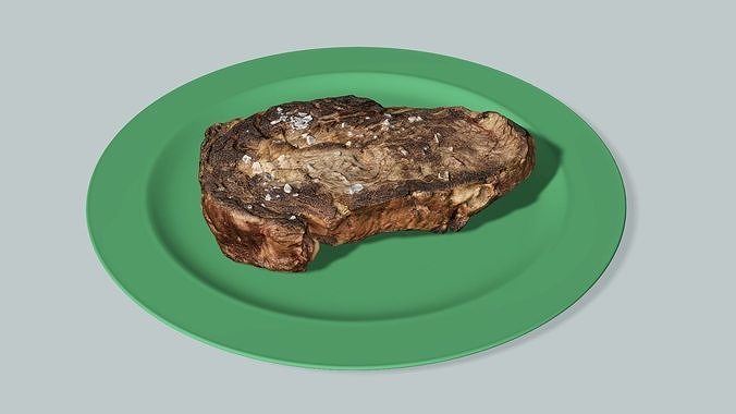 Exclusive Food Set For Lunch S8 Low Poly 3D Model Low-poly 3D model