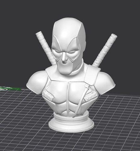 Deadpool Bust 3MF Digital Model 15cm Print Epic Marvel Antihero 3D print model