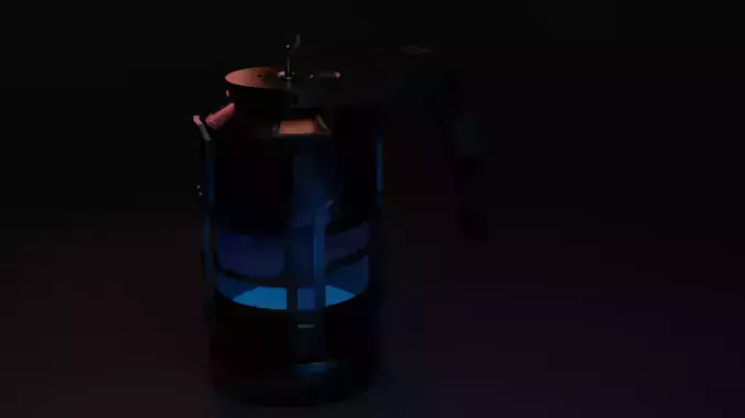 Sci- Liquid chamber Free low-poly 3D model