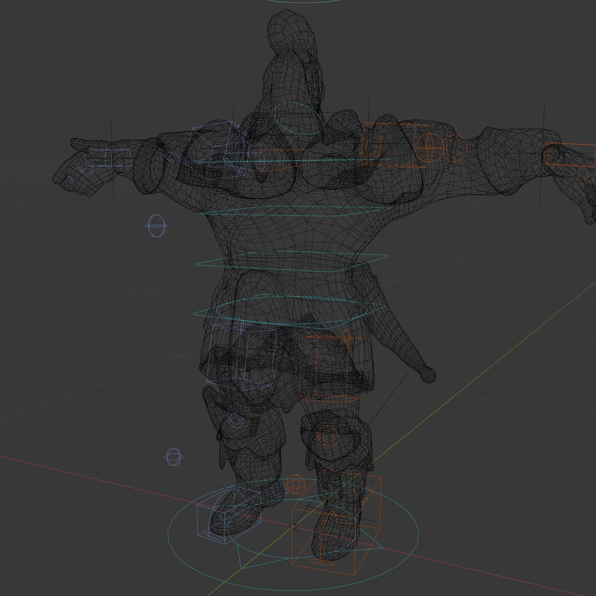 Warrior Barbarian Rigged and Animated D Character Model Low-poly 3D model_6