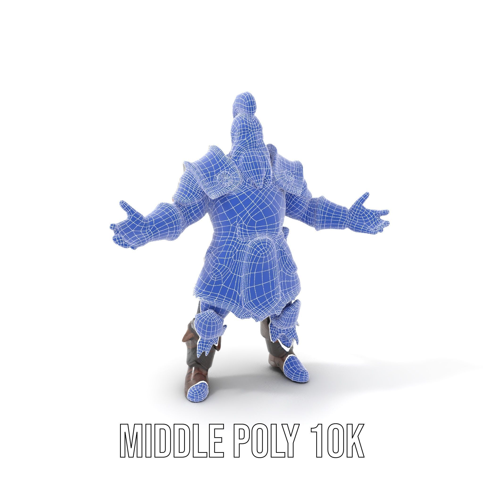 Warrior Barbarian Rigged and Animated D Character Model Low-poly 3D model_17