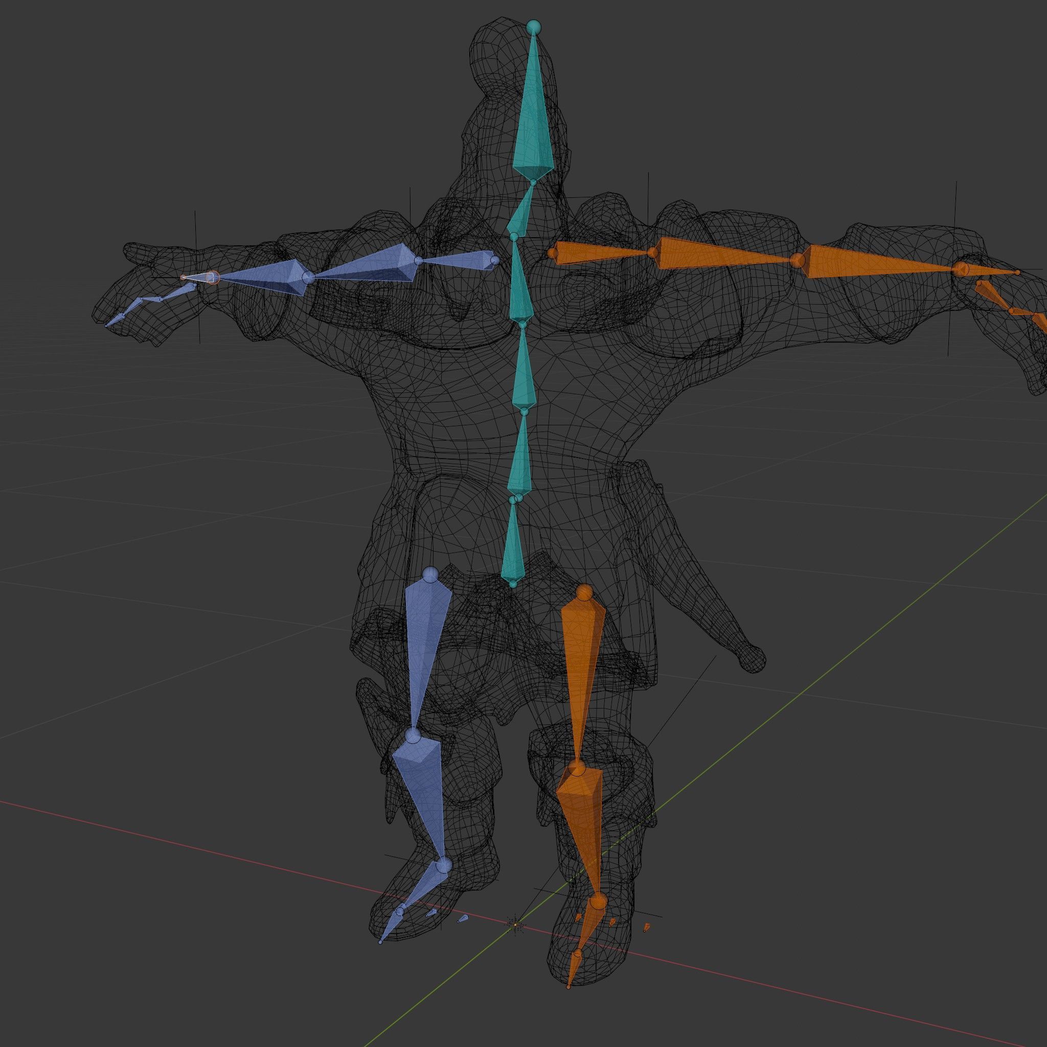 Warrior Barbarian Rigged and Animated D Character Model Low-poly 3D model_5